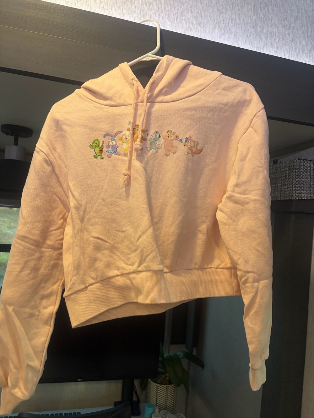 Official Hong Kong Disneyland Cropped Duffy and Friends Sweatshirt L